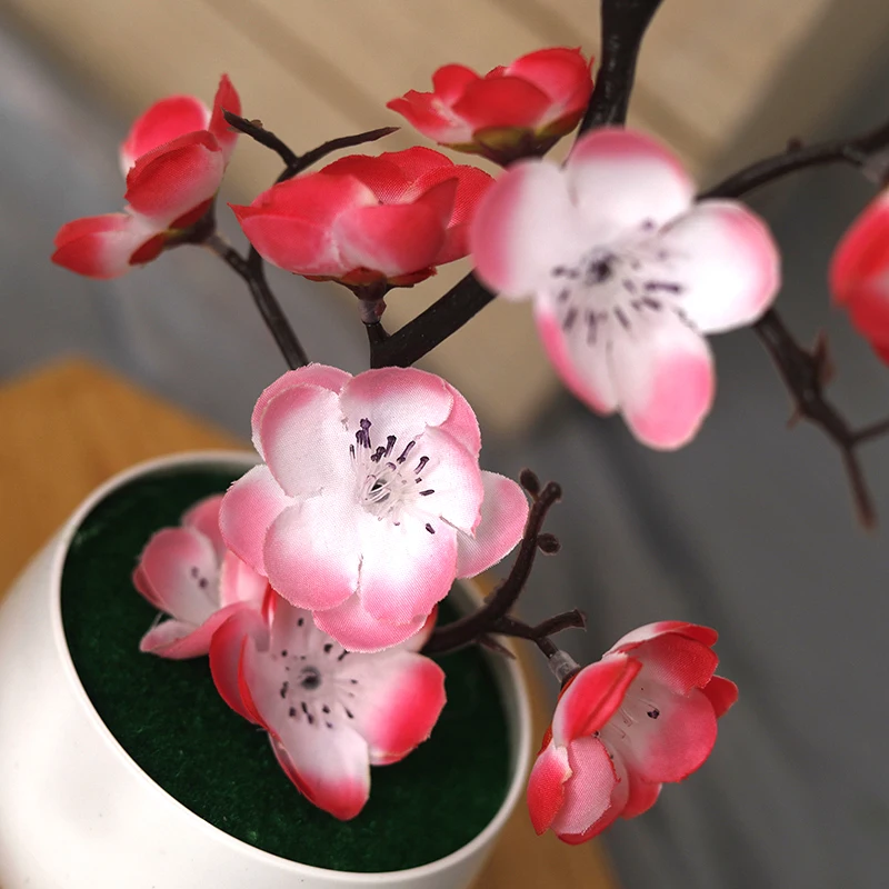 30cm Artificial Plants Bonsai Small Tree Simulation Pot Plants Fake Flowers Table Potted Ornaments Home Decoration