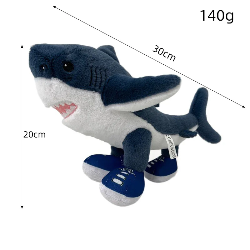 30cm Italian Brainrot Tralalero Tralala Plush Doll Anime Stuffed Soft Cushion Pillow Peripheral Toy Fans Custom Gift
