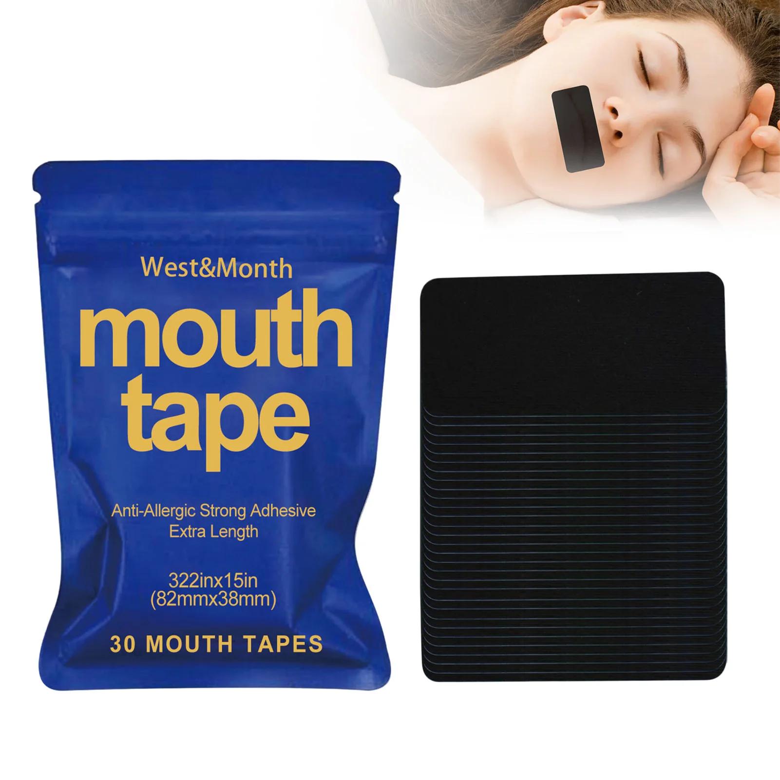 30pcs Anti Snoring Mouth Tape Nighttime Sleeping Mouth Breathing Improvement Reduce Dry Mouth Promote Nose Breathing