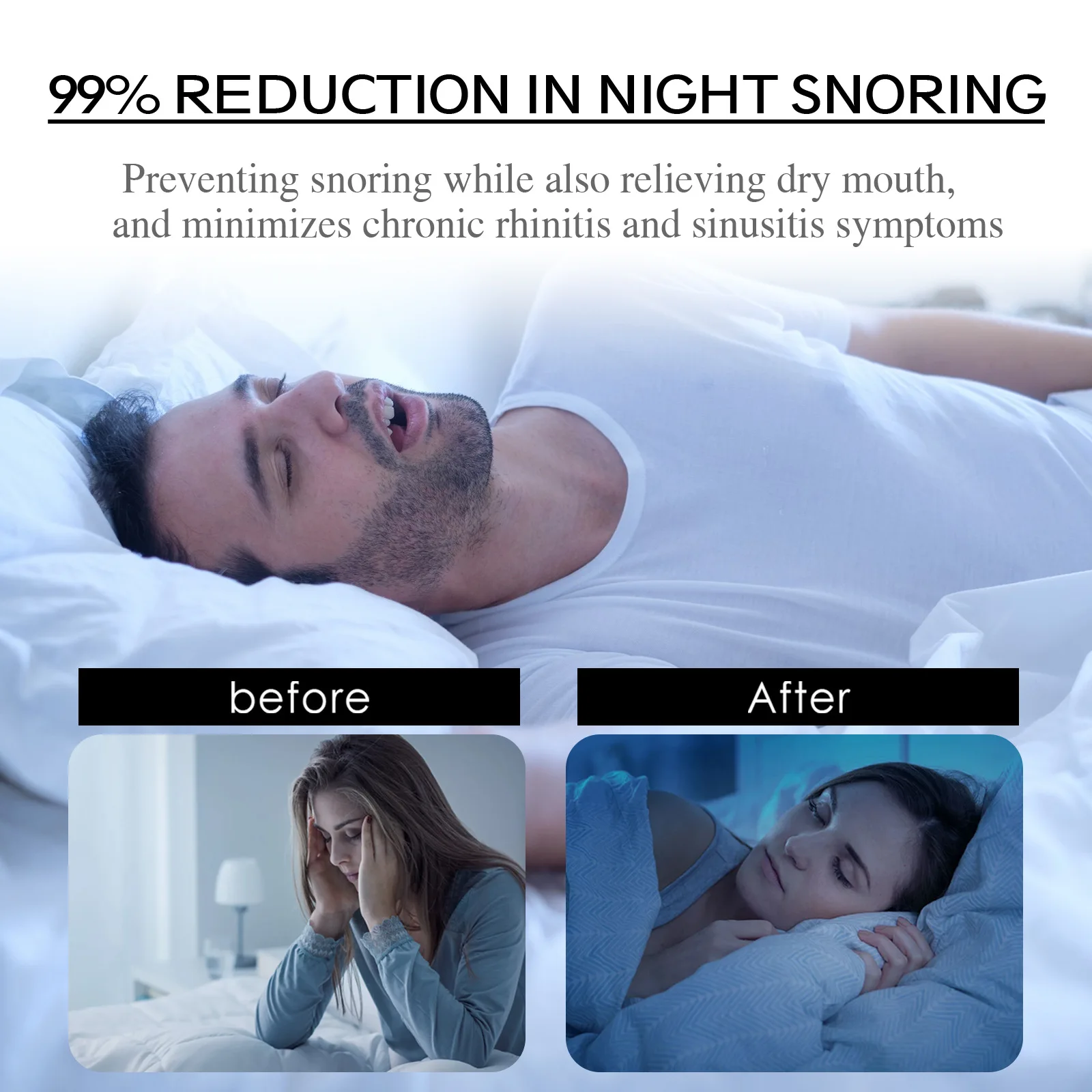 30pcs Anti-Snoring Patch Nose Breathing Correction Improve Sleeping Promoting Better Breath Portable Night Sleep Mouth