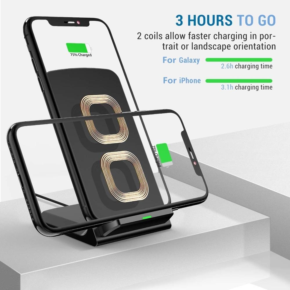 30W Fast Wireless Charger Stand Phone Dock 30W Fast Wireless Charger Stand Phone Dock