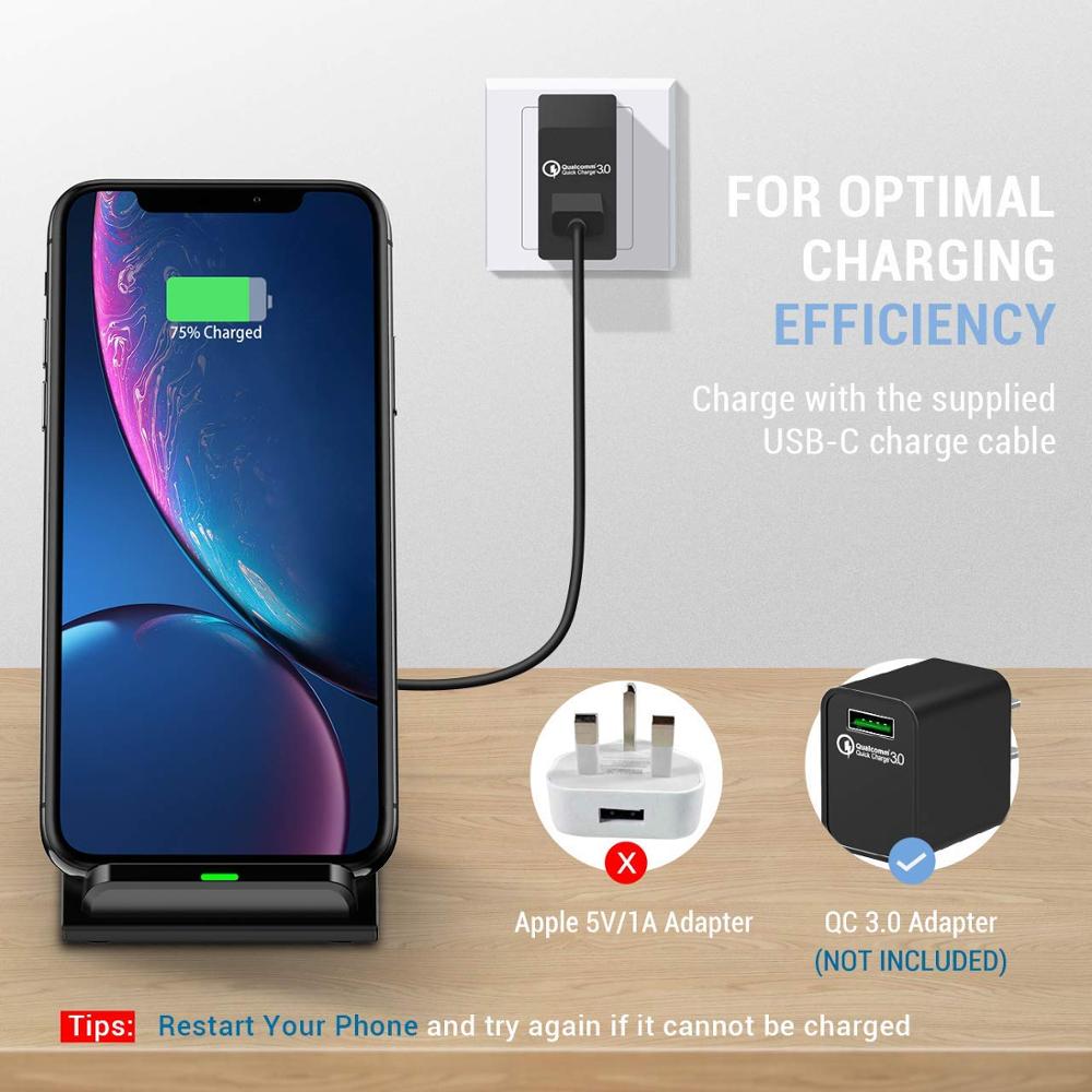 30W Fast Wireless Charger Stand Phone Dock 30W Fast Wireless Charger Stand Phone Dock
