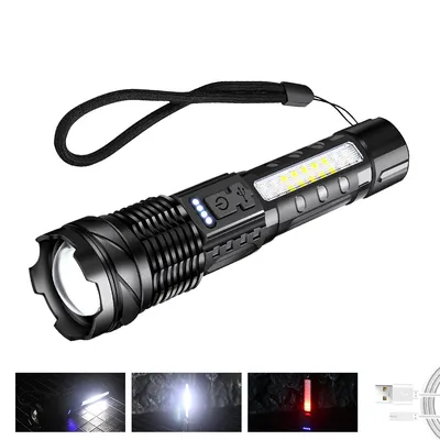 30W LED COB Strong Light Flashlight Portable Rechargeable Bright Household LED Lamp Built in Battery with Power Display 30W LED COB Strong Light Flashlight Portable Rechargeable Bright Household LED Lamp Built in Battery with Power Display