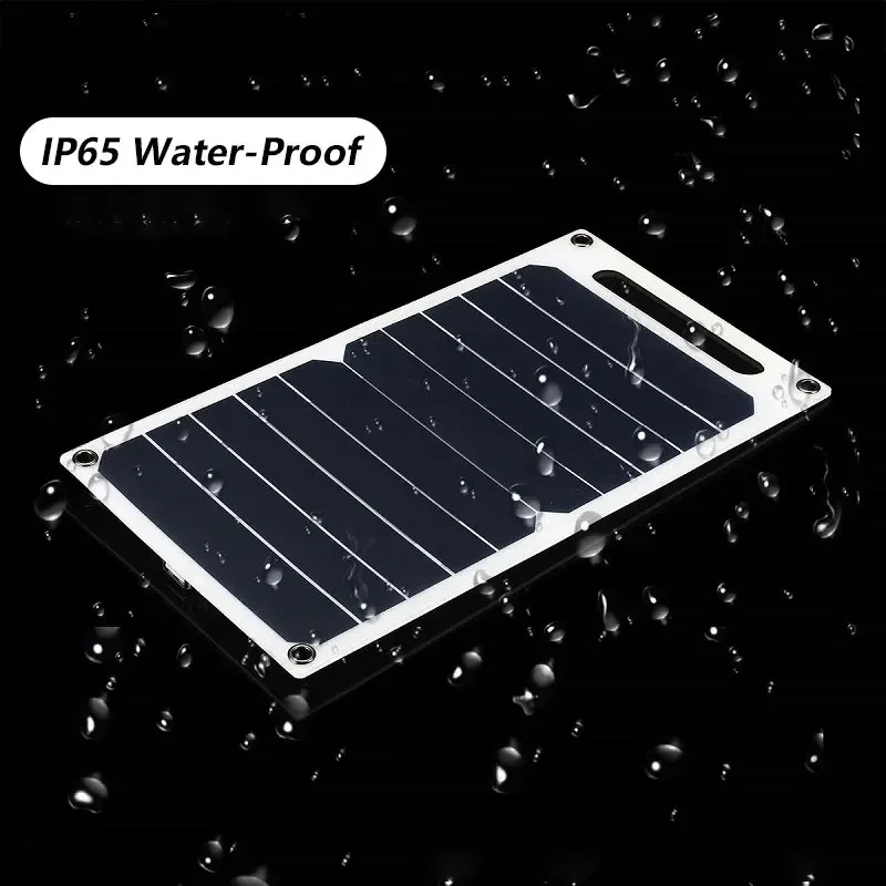 30W Solar Panel With USB Waterproof Outdoor Hiking And Camping Portable Battery Mobile Phone Charging Bank Charging