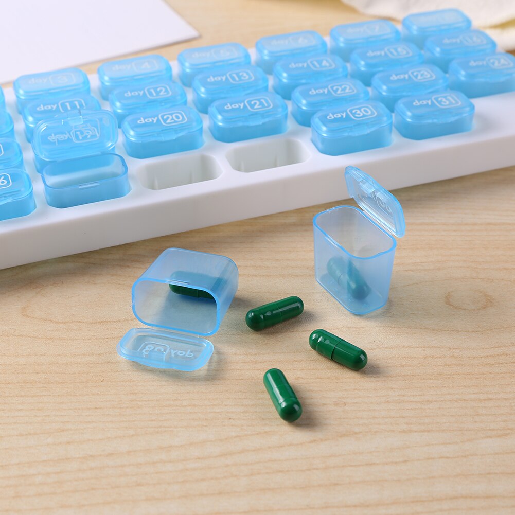 31 Grids Monthly Pill Box Case
