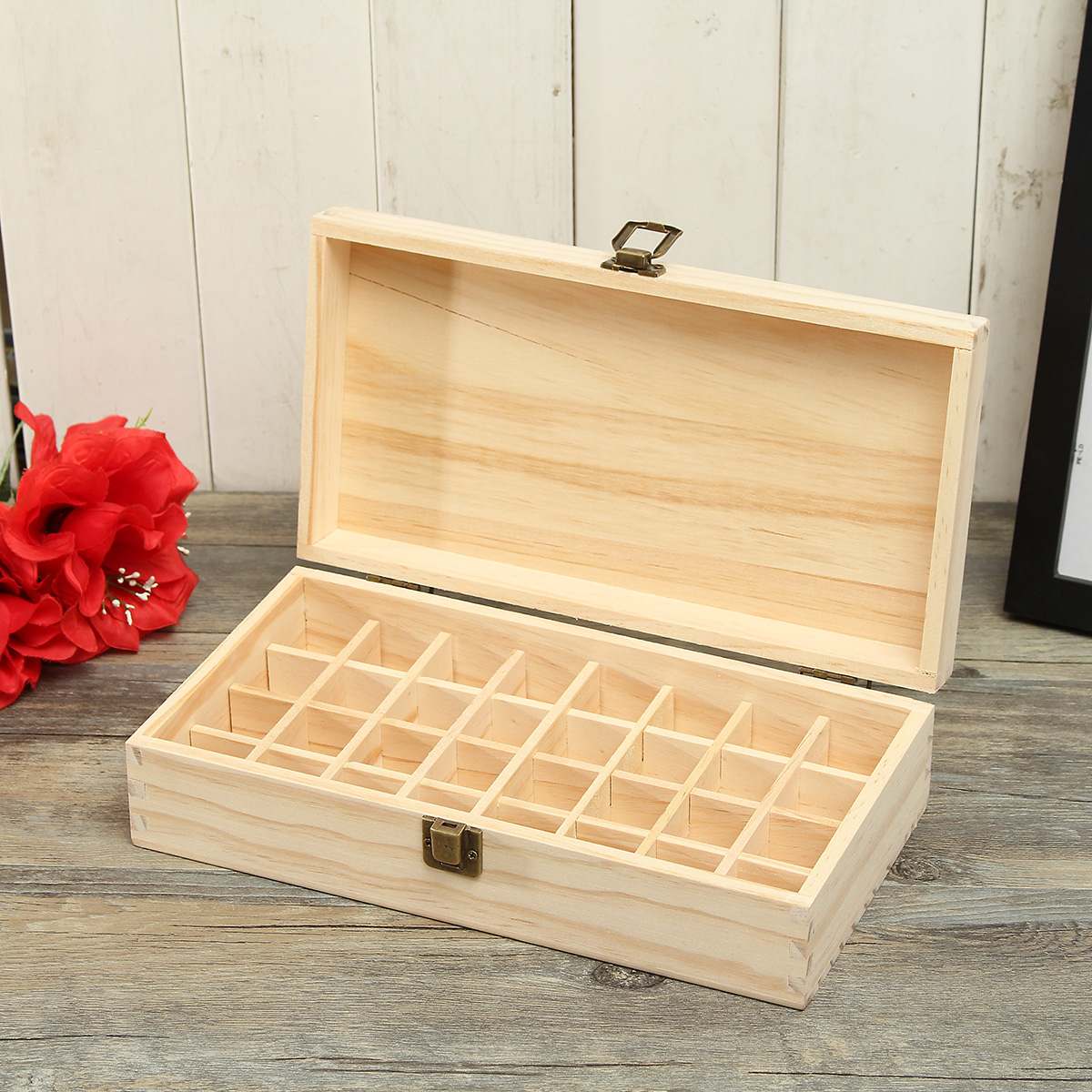 32 Slot Essential Oil Wooden Box