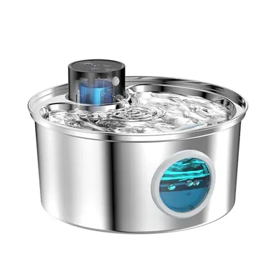 3.2L Recharge 5V USB Cat Water Fountain Automatic Sensor Stainless Steel Cat Dog Water Fountain Multiple Pet Drinking