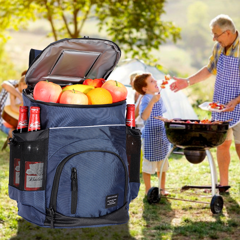 33L Cooler bag Soft Large 36 Cans Thermal Backpack Insulated Bag Travel Beach Beer Leak-proof Food Storage Bag