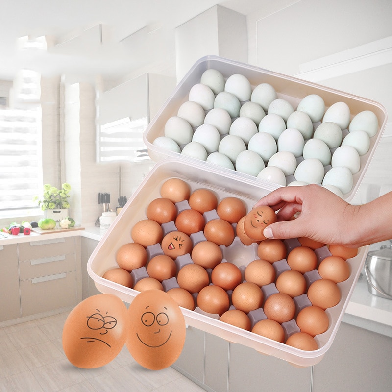 34 Slot Clear Plastic Reusable Egg Carton 34 Slot Clear Plastic Reusable Egg Carton