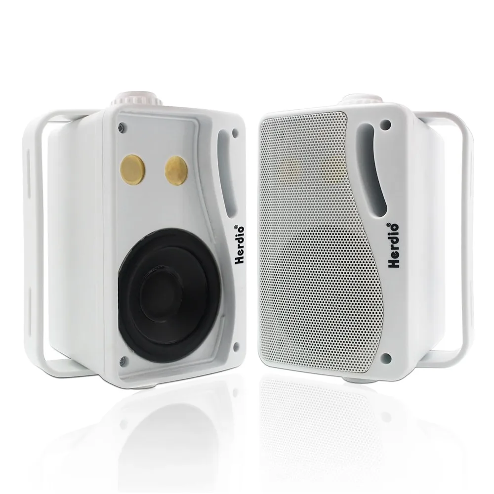 3.5'' 2PCS Passive Outdoor Speakers Wired Waterproof 200W 3 Way Premium Mountable Wall Mount Speakers With Superior 3.5'' 2PCS Passive Outdoor Speakers Wired Waterproof 200W 3 Way Premium Mountable Wall Mount Speakers With Superior