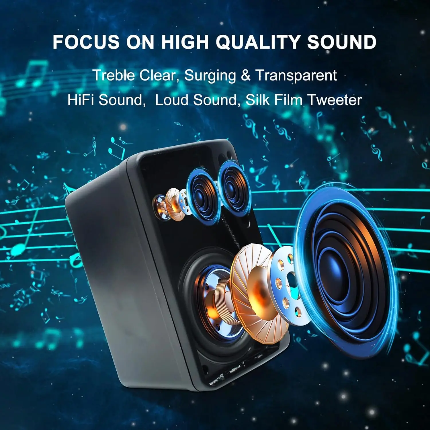 3.5'' 2PCS Passive Outdoor Speakers Wired Waterproof 200W 3 Way Premium Mountable Wall Mount Speakers With Superior 3.5'' 2PCS Passive Outdoor Speakers Wired Waterproof 200W 3 Way Premium Mountable Wall Mount Speakers With Superior