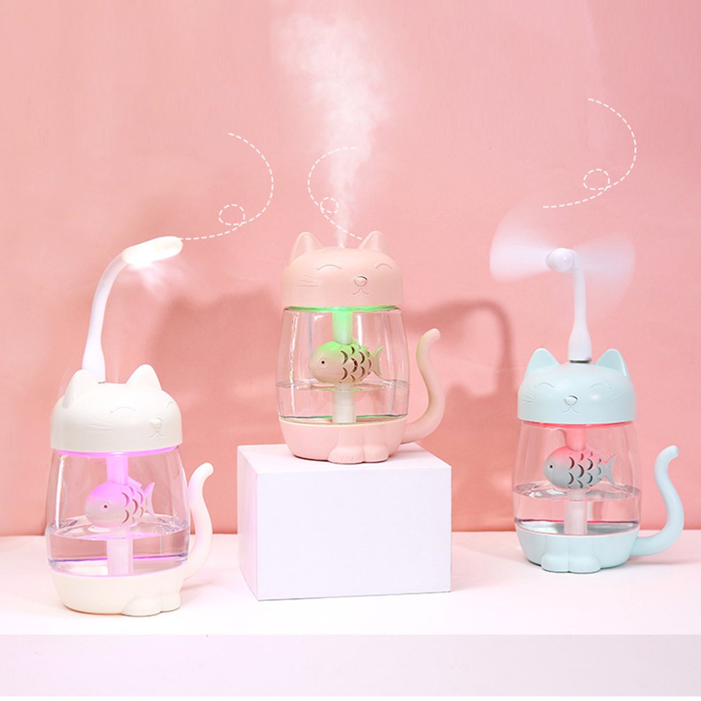 350ml Cat Humidifier Night Light