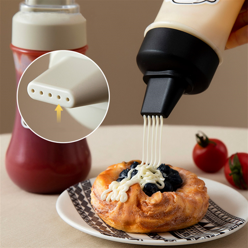 350ML Sauce Squeeze Bottle Five Hole Plastic Ketchup Bottle Sauce Honey Dispenser Container Kitchen Condiment Olive Oil 350ML Sauce Squeeze Bottle Five Hole Plastic Ketchup Bottle Sauce Honey Dispenser Container Kitchen Condiment Olive Oil