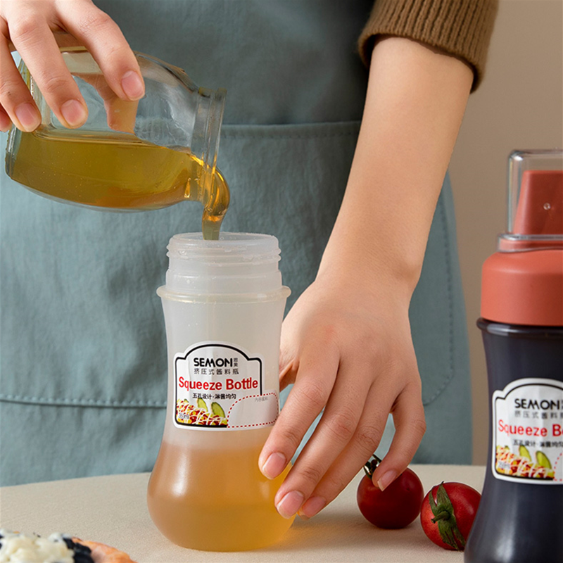 350ML Sauce Squeeze Bottle Five Hole Plastic Ketchup Bottle Sauce Honey Dispenser Container Kitchen Condiment Olive Oil 350ML Sauce Squeeze Bottle Five Hole Plastic Ketchup Bottle Sauce Honey Dispenser Container Kitchen Condiment Olive Oil