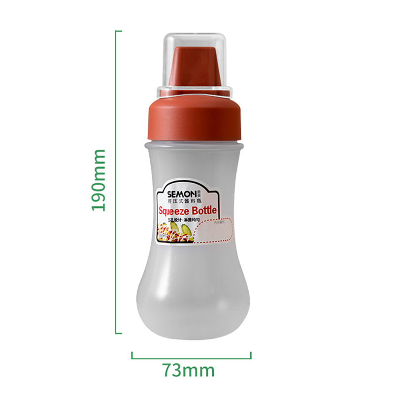 350ML Sauce Squeeze Bottle Five Hole Plastic Ketchup Bottle Sauce Honey Dispenser Container Kitchen Condiment Olive Oil 350ML Sauce Squeeze Bottle Five Hole Plastic Ketchup Bottle Sauce Honey Dispenser Container Kitchen Condiment Olive Oil
