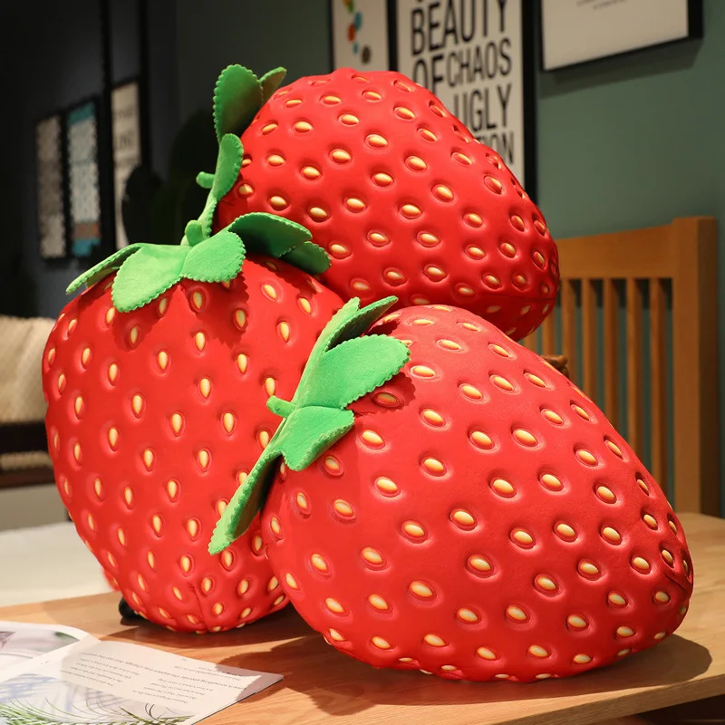35cm Lifelike Strawberry Plush Toy Simulation Strawberry Pillow Soft Filled Fruit Sofa Cushion Home Decor Gift for 35cm Lifelike Strawberry Plush Toy Simulation Strawberry Pillow Soft Filled Fruit Sofa Cushion Home Decor Gift for