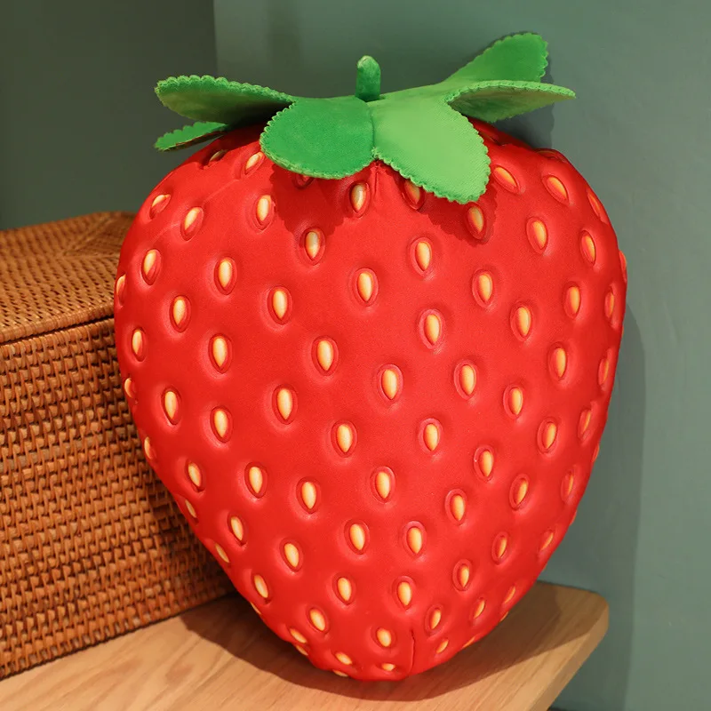 35cm Lifelike Strawberry Plush Toy Simulation Strawberry Pillow Soft Filled Fruit Sofa Cushion Home Decor Gift for 35cm Lifelike Strawberry Plush Toy Simulation Strawberry Pillow Soft Filled Fruit Sofa Cushion Home Decor Gift for