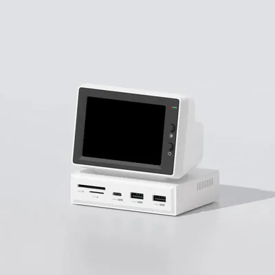 3.5inch IPS Mini Screen AIDA64 Mini PC CPU RAM HDD Data Monitor Display Sub Screen with USB C Hub for Laptop PC MacBook
