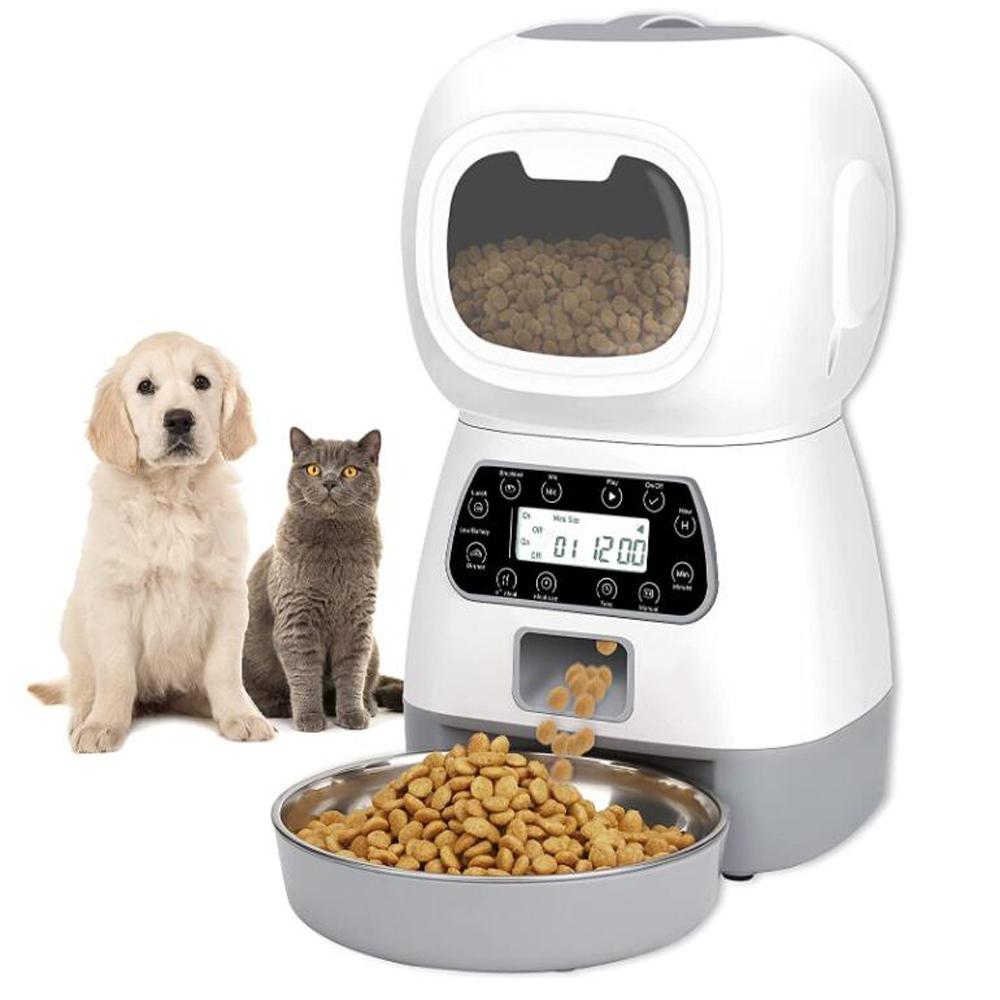 3.5L Automatic Pet Feeder Smart Food Dispenser For Cats Dogs Timer Stainless Steel Bowl Auto Dog Cat Pet Feeding Pet 3.5L Automatic Pet Feeder Smart Food Dispenser For Cats Dogs Timer Stainless Steel Bowl Auto Dog Cat Pet Feeding Pet