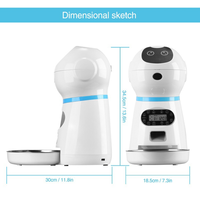 3.5L Automatic Pet Feeder Smart Food Dispenser For Cats Dogs Timer Stainless Steel Bowl Auto Dog Cat Pet Feeding Pet 3.5L Automatic Pet Feeder Smart Food Dispenser For Cats Dogs Timer Stainless Steel Bowl Auto Dog Cat Pet Feeding Pet