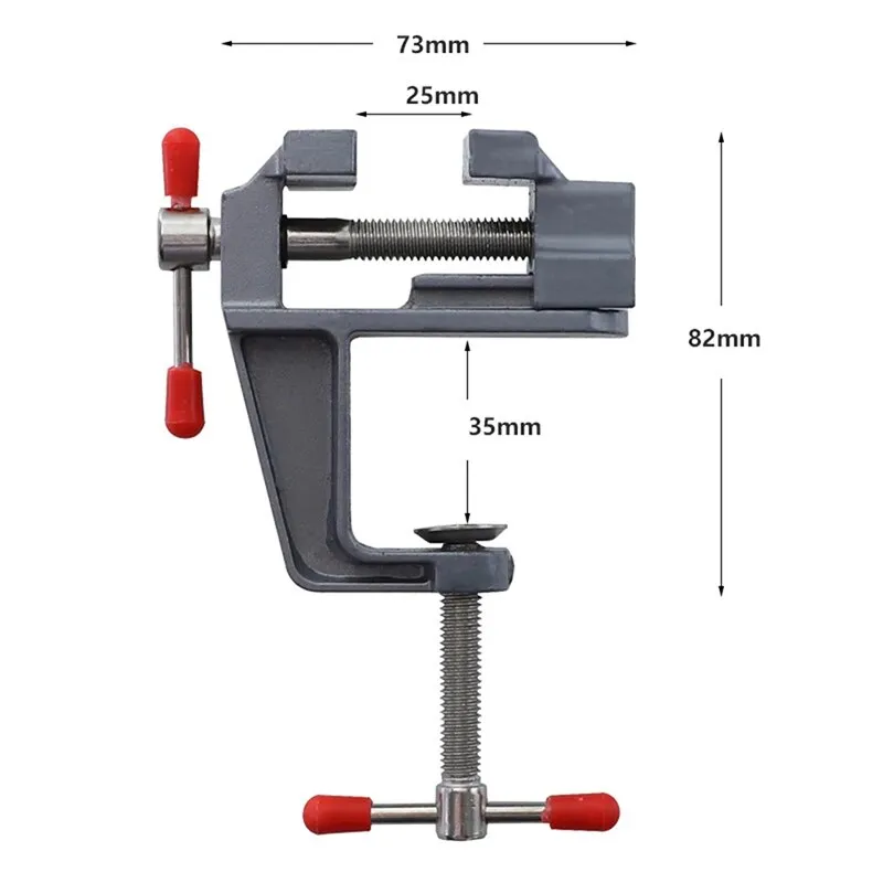 35MM Aluminium Alloy Table Bench Clamp Vise Multi-functional Bench Vise Table Screw Vise for DIY Craft Mold Fixed 35MM Aluminium Alloy Table Bench Clamp Vise Multi-functional Bench Vise Table Screw Vise for DIY Craft Mold Fixed