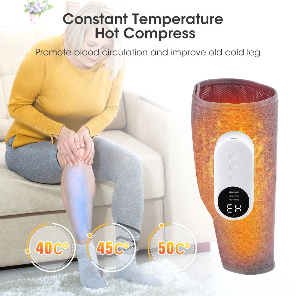 360° Air Pressure Calf Massager Machine 3 Mode Foot Leg Muscle Relaxation Promote Blood Circulation 360° All-Round