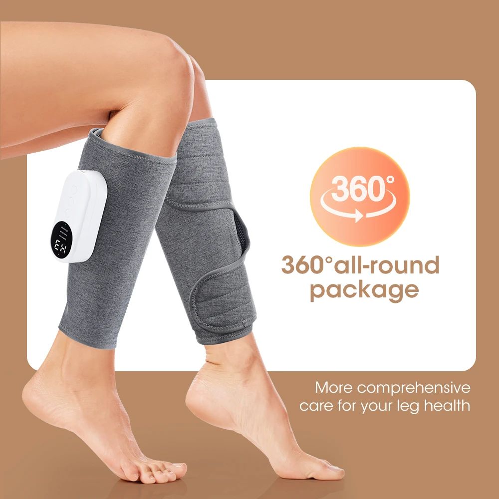 360° Air Pressure Calf Massager Machine 3 Mode Foot Leg Muscle Relaxation Promote Blood Circulation 360° All-Round