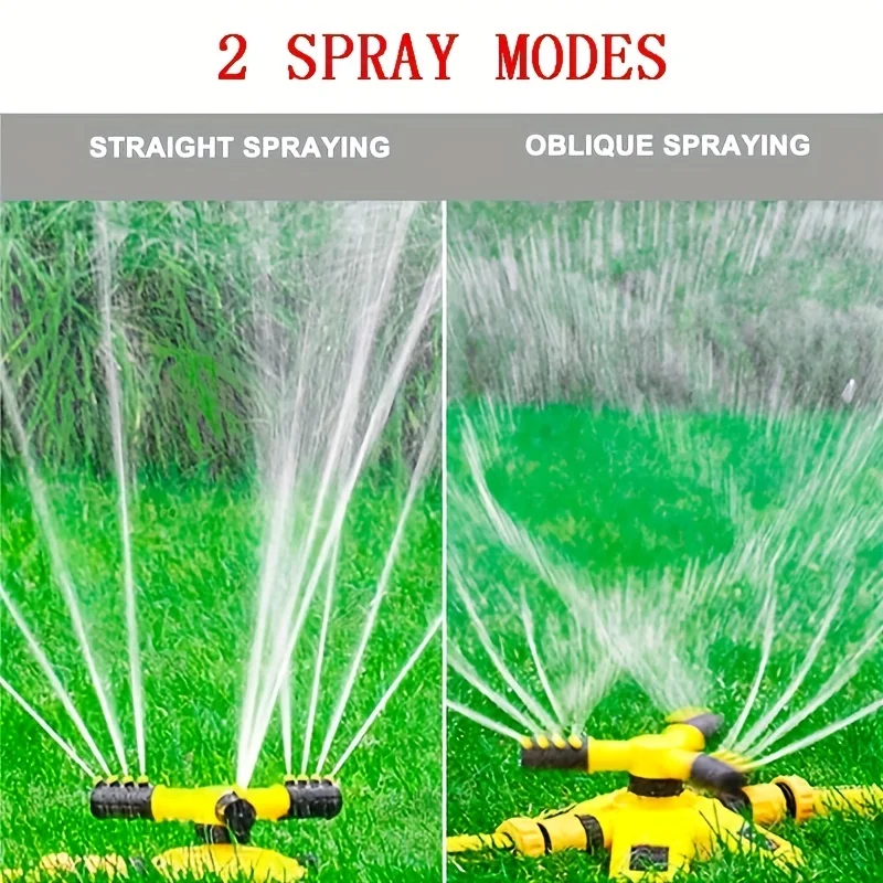 360° Automatic Rotating Trigeminal Sprinkler For Irrigation Rotating Sprinkler Tandem Sprinkler Sprayers Watering 360° Automatic Rotating Trigeminal Sprinkler For Irrigation Rotating Sprinkler Tandem Sprinkler Sprayers Watering