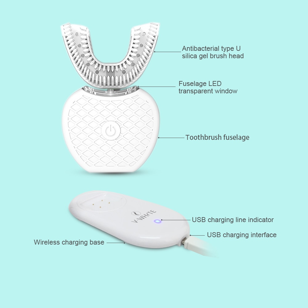 360 Automatic Toothbrush Electric Silicone Brush 360 Automatic Toothbrush Electric Silicone Brush