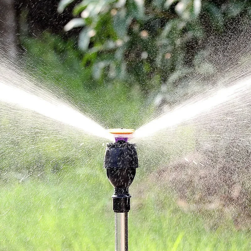 360-Degree Garden Automatic Rotating Sprinkler Stainless Steel Tripod Set Irrigation Stand Water Jet Garden Lawn 360-Degree Garden Automatic Rotating Sprinkler Stainless Steel Tripod Set Irrigation Stand Water Jet Garden Lawn