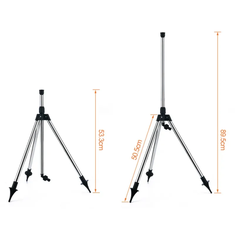 360-Degree Garden Automatic Rotating Sprinkler Stainless Steel Tripod Set Irrigation Stand Water Jet Garden Lawn 360-Degree Garden Automatic Rotating Sprinkler Stainless Steel Tripod Set Irrigation Stand Water Jet Garden Lawn