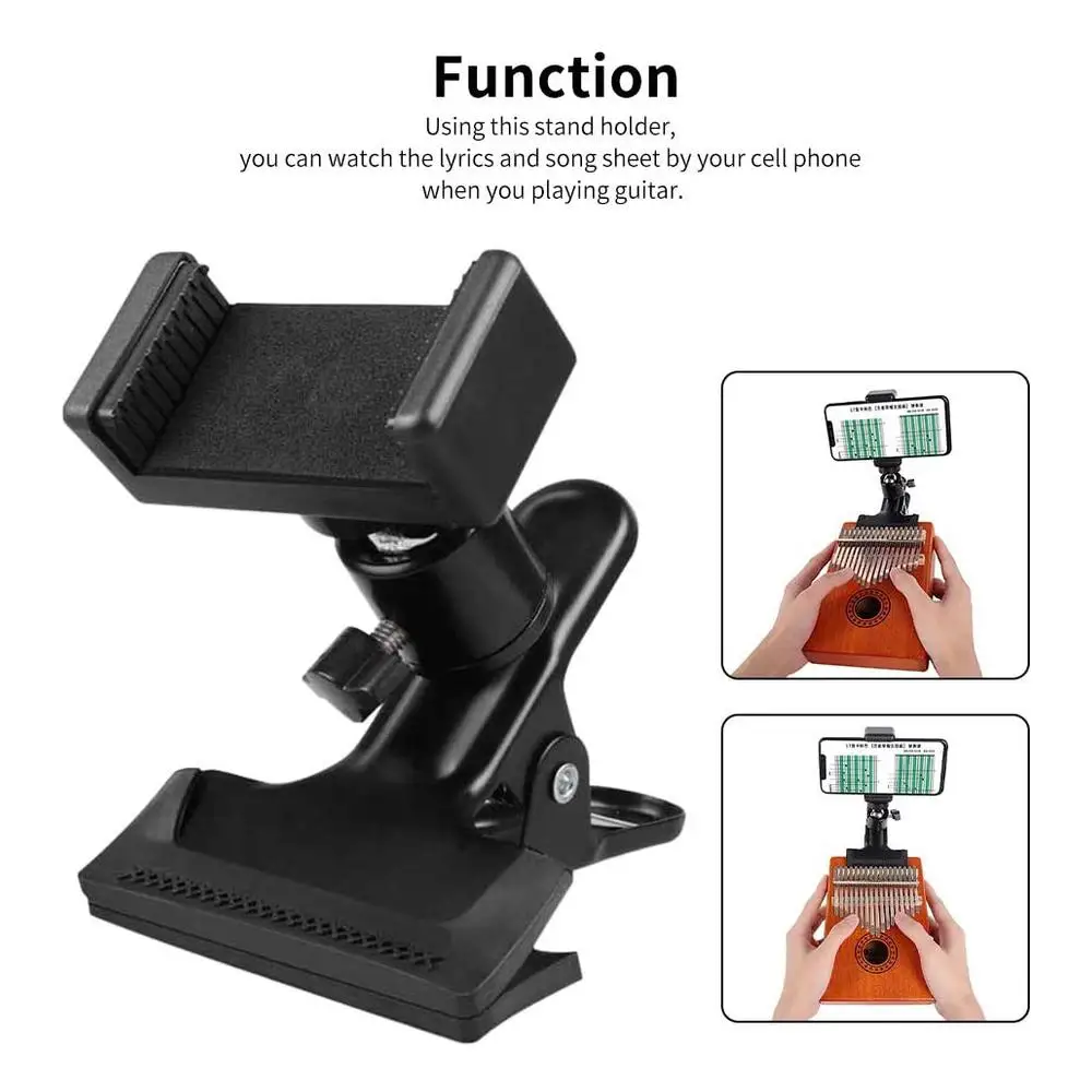 360-Degree Rotating Universal Guitar Phone Holder