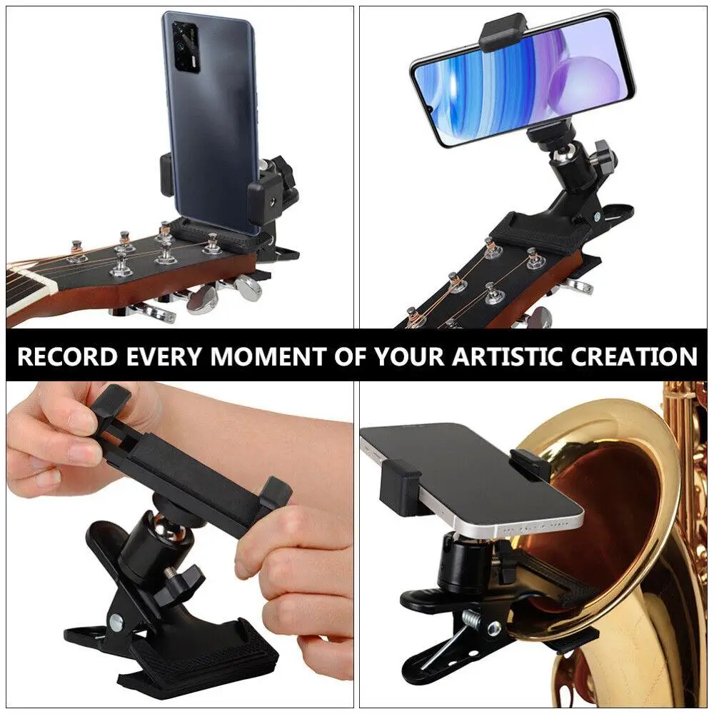 360-Degree Rotating Universal Guitar Phone Holder