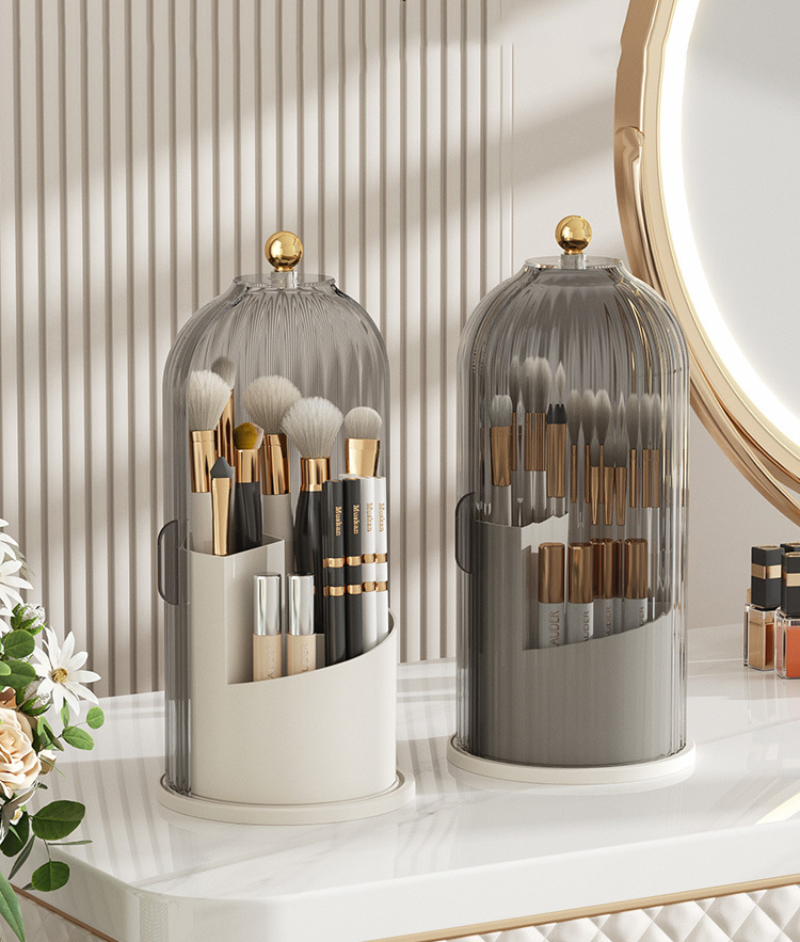 360° Rotating Makeup Brush Holder