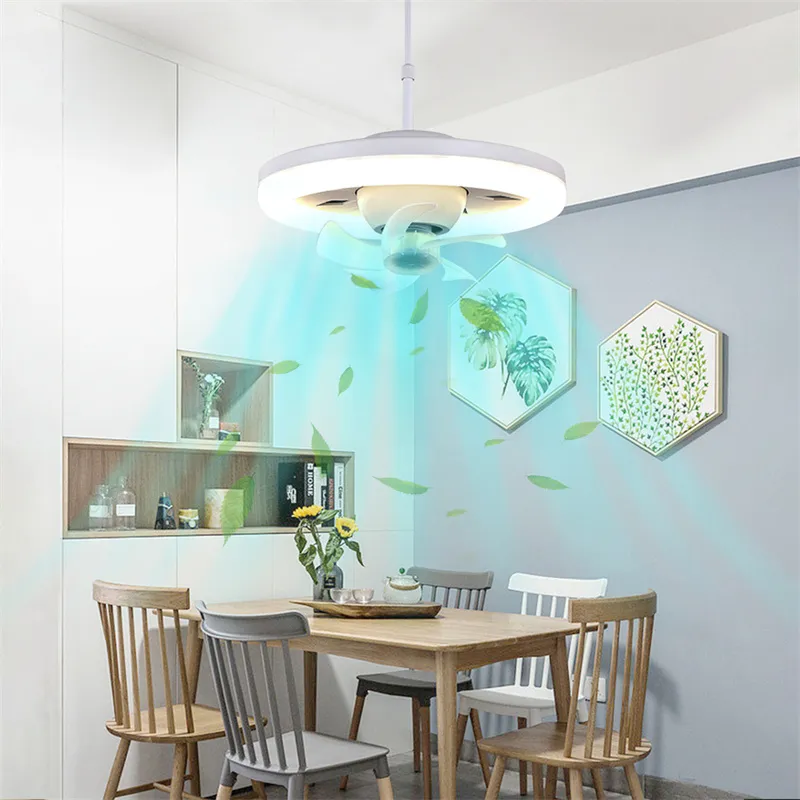 360° Shaking Head Ceiling Fan Light With Remote Control 3-Gear Dimmable Home Living Room Study 3-Speed Adjustable Fan
