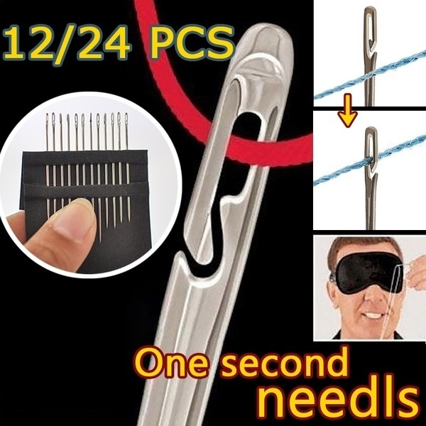 36Pcs Blind Needle Elderly Needle Side Hole Hand Household Sewing Stainless Steel Sewing Needless Threading Diy Jewelry 36Pcs Blind Needle Elderly Needle Side Hole Hand Household Sewing Stainless Steel Sewing Needless Threading Diy Jewelry