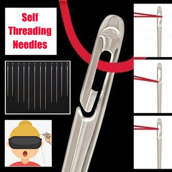 36Pcs Blind Needle Elderly Needle Side Hole Hand Household Sewing Stainless Steel Sewing Needless Threading Diy Jewelry 36Pcs Blind Needle Elderly Needle Side Hole Hand Household Sewing Stainless Steel Sewing Needless Threading Diy Jewelry