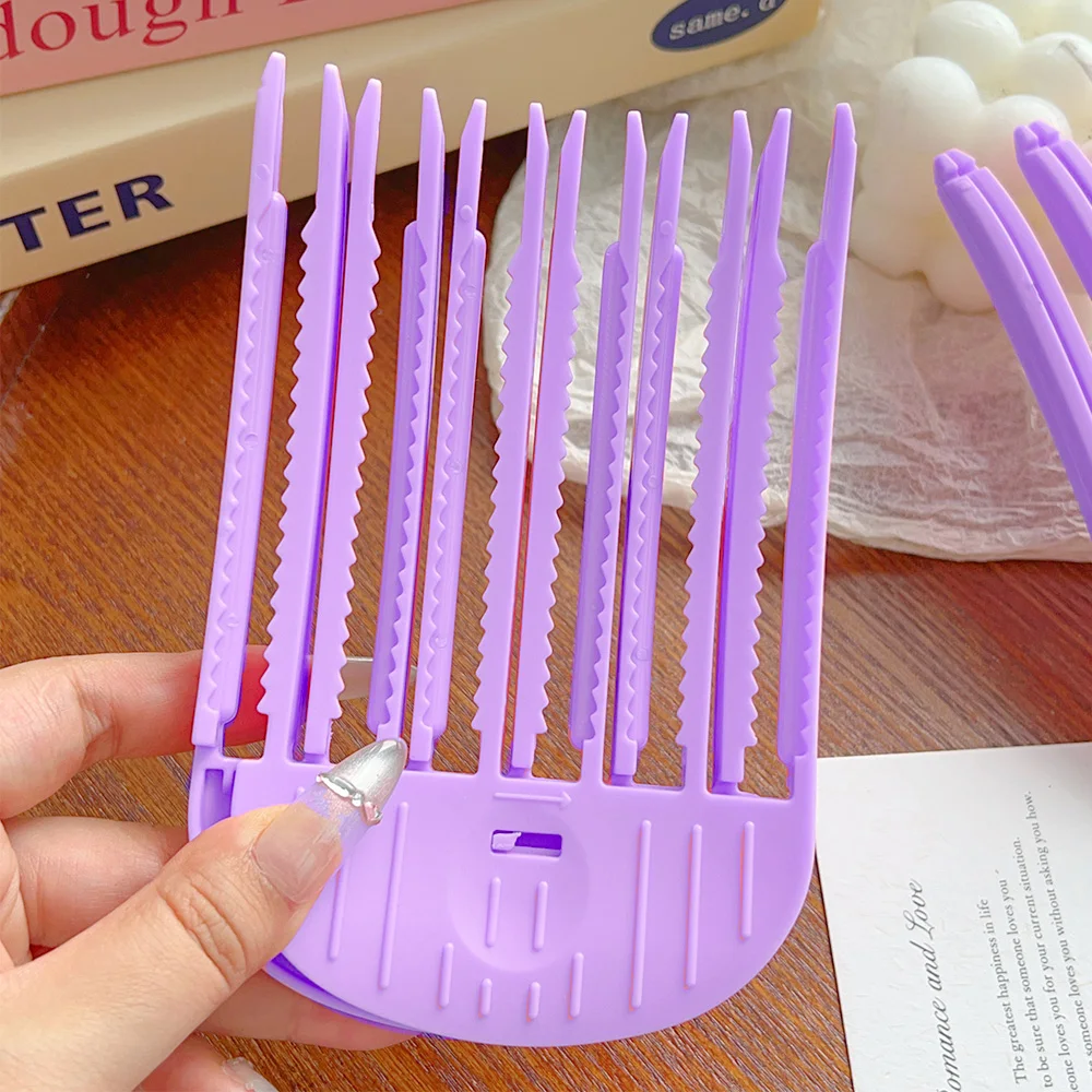 3/6Teeth Fluffy Hair Roots Clips Comb Lazy Hair Top Styling Curling Barrel Portable Korean Hairs Clip Volume Wind
