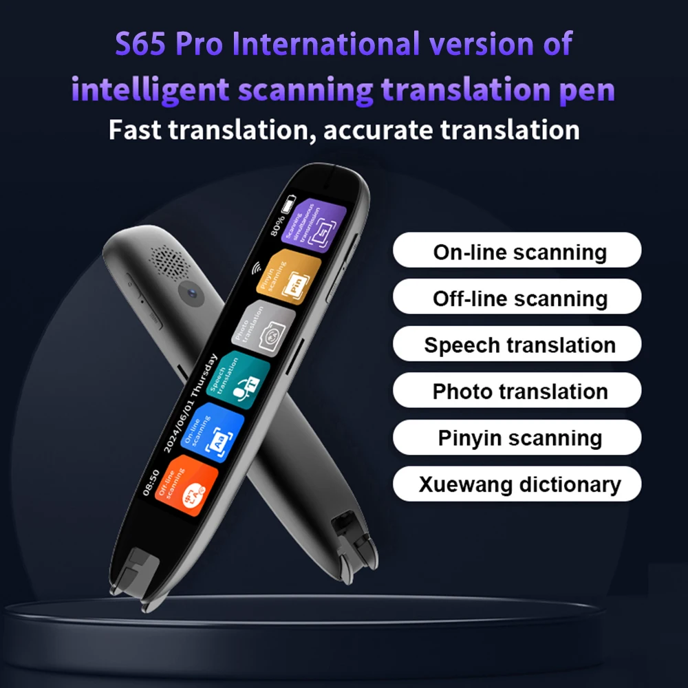 3.7” Touchscreen Dictionary Translation Pen Scan Reader Device Text Scanning Reading Translator WiFi/BT 142 Languages 3.7” Touchscreen Dictionary Translation Pen Scan Reader Device Text Scanning Reading Translator WiFi/BT 142 Languages