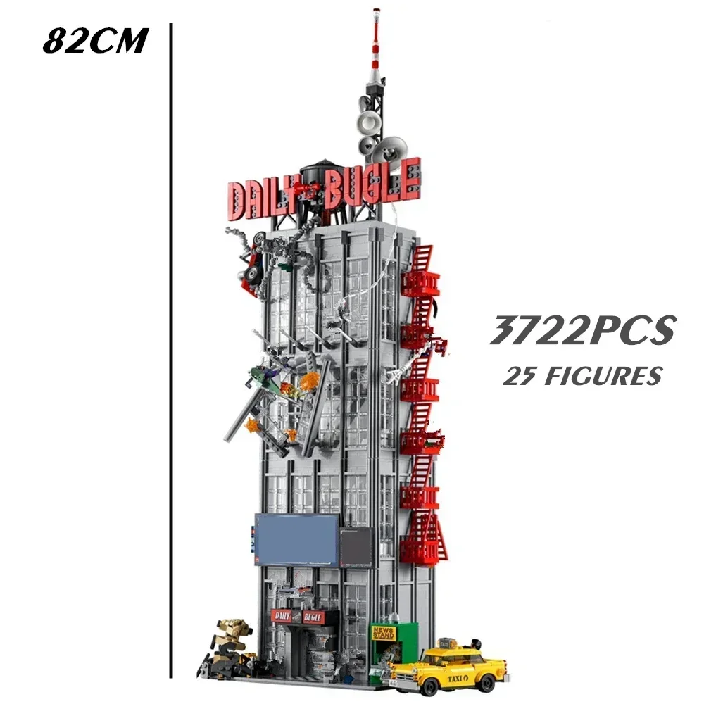 3722pcs Newspaper Office Building Building Blocks Anniversary Set Compatible With Legoed Particles Suitable For