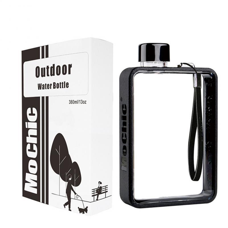 380ml Flat Square Water Bottle