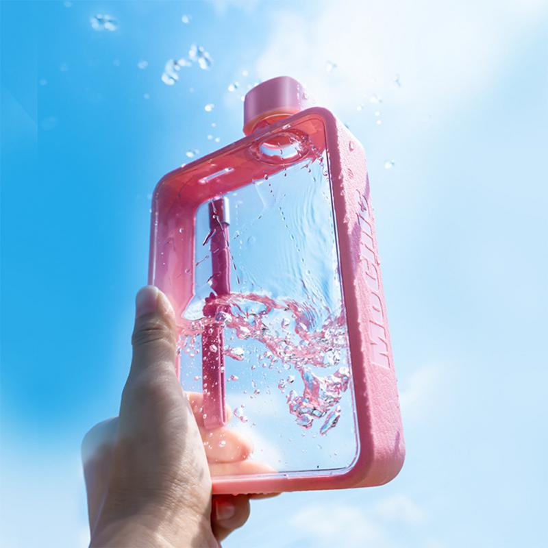 380ml Flat Square Water Bottle