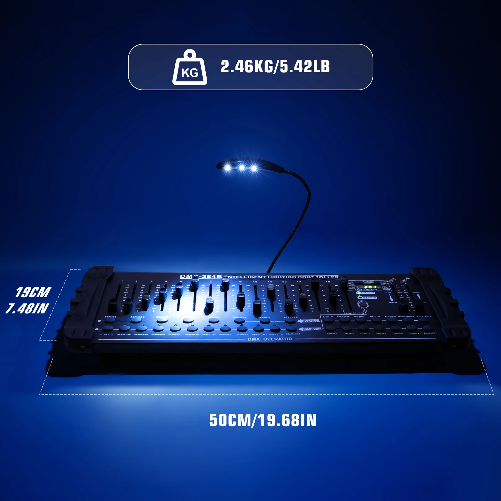384 Channel Light Controller DMX512 High Quality Controller Console Operator for Live Concerts KTV DJs Clubs Equipment 384 Channel Light Controller DMX512 High Quality Controller Console Operator for Live Concerts KTV DJs Clubs Equipment