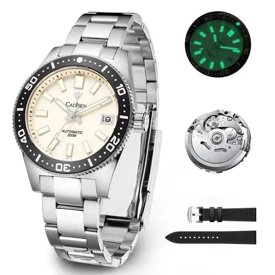 38mm Diver Mens Watch Japan NH35A Automatic Mechanical Sapphire Glass Date Luminous 200M Waterproof Wrist watch Men