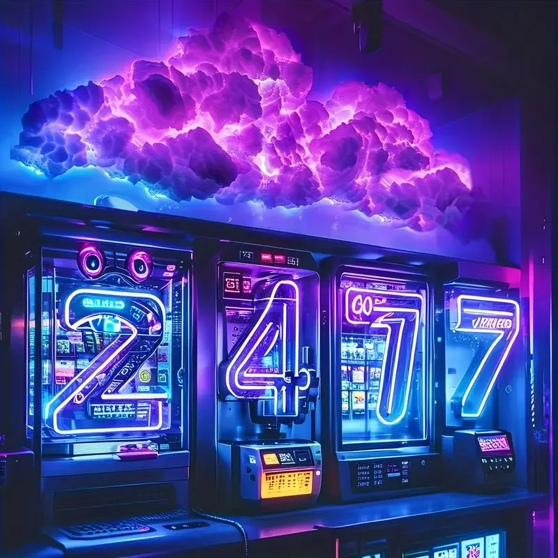 39.3inch 3D Thunder Cloud LED Ambient Light Remote and APP Control DIY Color Changing Light lamp for Game Room Party