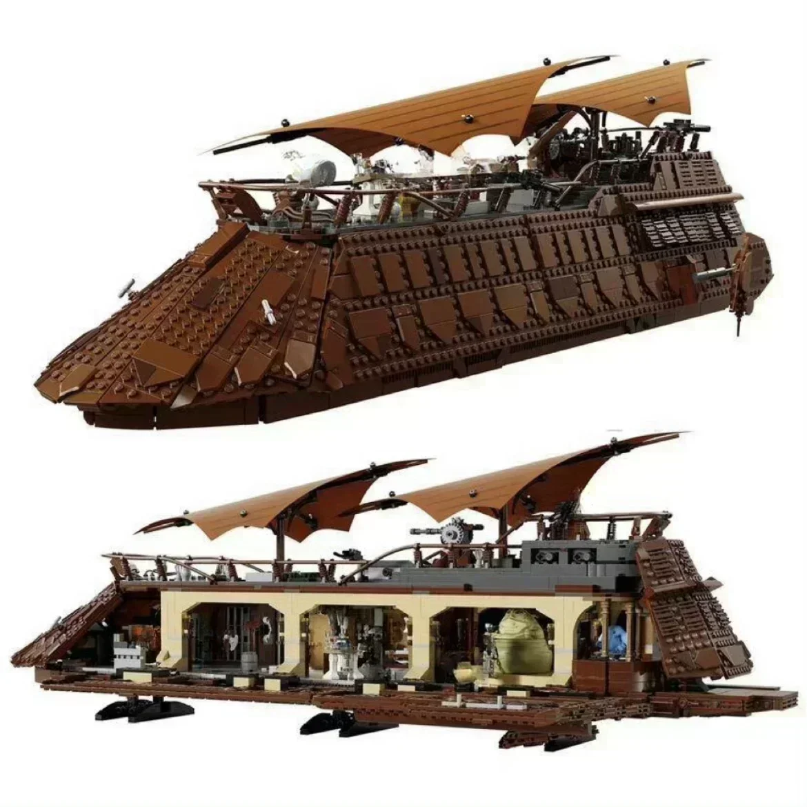 3950pcs Sail Barge Building Block Classic Sailboat Model Bricks Assembly Toys For Kids Adult Christmas Gifts
