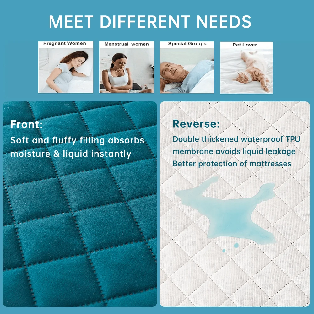 3D Air Fabric Thick Mattress Cover 100% Waterproof Mattress Protector Soft and Breathable Fitted Bed Sheet 3D Air Fabric Thick Mattress Cover 100% Waterproof Mattress Protector Soft and Breathable Fitted Bed Sheet