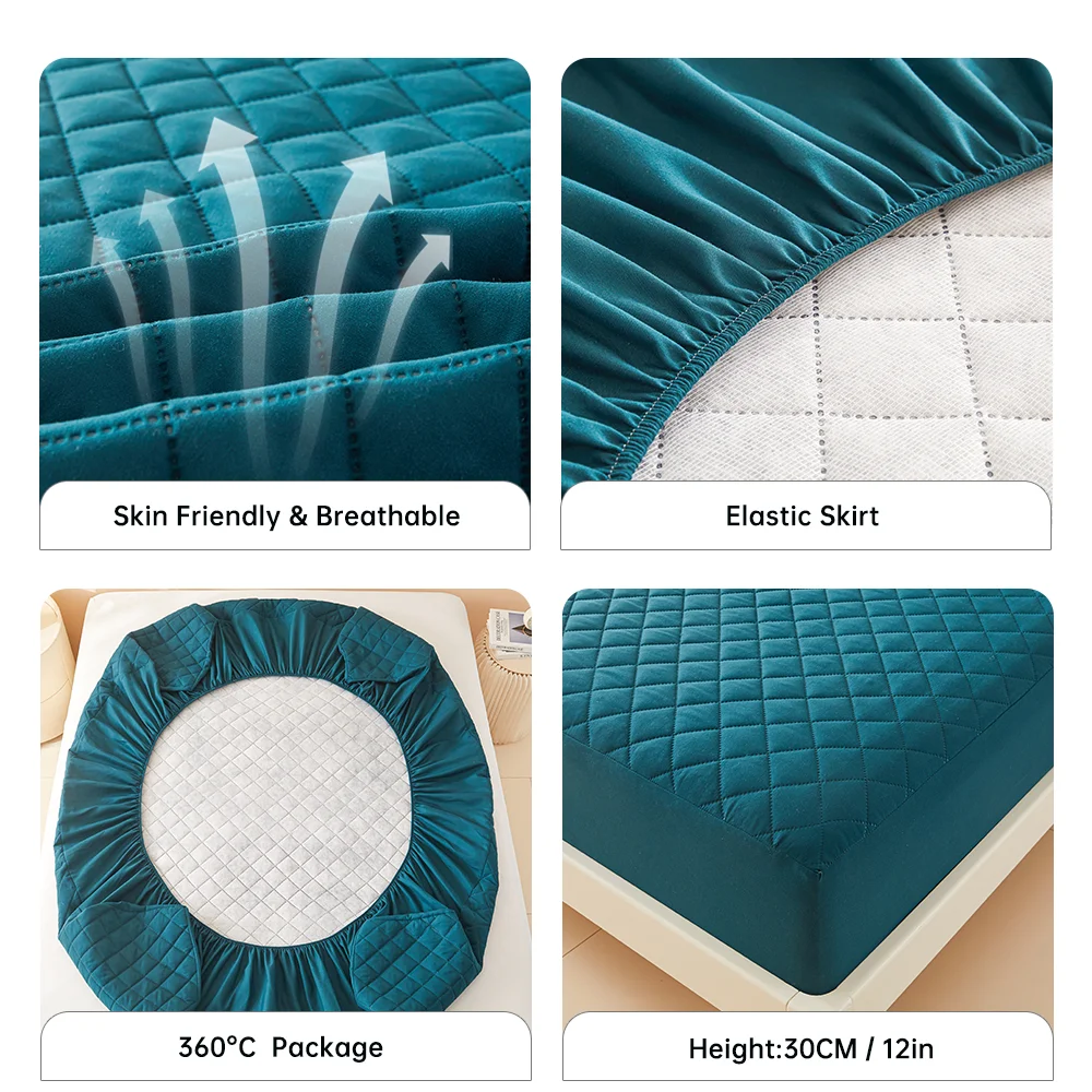 3D Air Fabric Thick Mattress Cover 100% Waterproof Mattress Protector Soft and Breathable Fitted Bed Sheet 3D Air Fabric Thick Mattress Cover 100% Waterproof Mattress Protector Soft and Breathable Fitted Bed Sheet