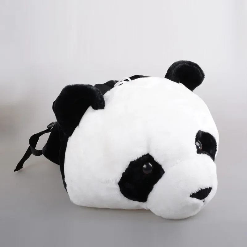 3D Animal Design Backpack for Girl Tiger Lion Leopard Panda Fur School Bags Women Chain Clutch Crossbody Shoulder Bags