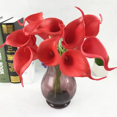 3D Artificial Calla Lily Stalks (10pcs)